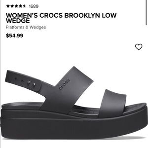 SOLD Women’s Crocs Brooklyn Low Wedge